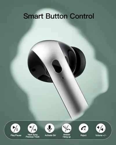 Wireless Earbuds Bluetooth 5.3 Headphones 78Hrs Playtime In-ear Earbuds with Wireless Charging Case LED Power Display Deep Bass Earphones Waterproof Headset with Built-in Mic for Android iOS phone TV - Image 6