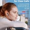 Wireless Earbuds, 42H Playtime Bluetooth 5.3 Headphones, HiFi Stereo Call Noise Cancelling Earbuds, IPX7 Waterproof Stereo in-Ear Earphones with LED Display for iOS Android Cell Phone (Black) - Image 5