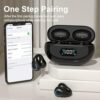 Open Ear Headphones Clip On Mini Earbuds Bluetooth 5.3 Wireless Earbuds 48 Hours Playtime IPX7 Waterproof Sports Bone Conduction Headphones Bluetooth for Workout Driving Walking with iPhone Android - Image 3