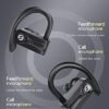 Bluetooth Headphones Noise Canceling 4 Mics Clear Call 120H Playtime Stereo Bass Sound Wireless Charging Case Over Ear Earphones LED Digital Display Headset with Earhooks for Sport Running Workout Gym - Image 2
