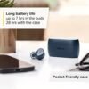 Jabra Elite 3 in Ear Wireless Bluetooth Earbuds – Noise Isolating True Wireless Buds with 4 Built-in Microphones for Clear Calls, Rich Bass, Customizable Sound, and Mono Mode - Navy - Image 4
