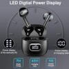 Wireless Earbud, Bluetooth Headphones 5.3 Stereo Bass 42H in-Ear Earphones 2024 Noise Cancelling Ear Buds 4 ENC Mic Call Bluetooth Earbud USB-C LED Display IP7 Waterproof Sport Headset for Android iOS - Image 5