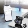 Wireless Earbuds, 42H Playtime Bluetooth 5.3 Headphones, HiFi Stereo Call Noise Cancelling Earbuds, IPX7 Waterproof Stereo in-Ear Earphones with LED Display for iOS Android Cell Phone (Black) - Image 4