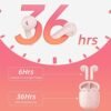 Wireless Earbuds Bluetooth Earbuds Noise Cancelling Earbuds Wireless Earphones Built in Mic Handset 36H Playtime Wireless Earbuds IP55 Waterproof Earbuds for Sport Women Girls Gifts Ideas,Pink - Image 6