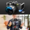 4K Digital Camera, 48MP Cameras for Photography, Video/Vlogging Camera for YouTube with WiFi, Autofocus Travel Camera with Wide-Angle & Macro Lens,Great Camera for Beginner and Adults - Image 4