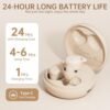Sleep Earbuds Invisible Wireless Small Bluetooth Sleeping Earbuds Ultra Soft & Flexible Sleep Headphones for Side Sleepers Noise Blocking Sleep Ear Buds for Music, Home, Work （Skin） - Image 6