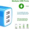 Wall Charger Adapter,USB Cubes,3Pack Universal Travel 3.1A 3 Muti Port Plug Charging Block Compatible with iPhone 15,14,13,12,SE 2020,11,X,8 Plus,Samsung GalaxyS23,S22,S21,S20 Ultra Plus FE, LG - Image 6