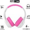 Altec Lansing Kid Safe Noise Cancelling Wireless Headphones 15H Battery, 85dB Volume Limit, Foldable Design Powerful Sound, Active Noise Cancellation Perfect for Kids Ages 7+ (Whiteout Pop Pink) - Image 2