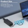 100W USB-C Power Adapter Fast Charger Replacement for Mac Book Pro, iPad, Lenovo, HP, Dell, Asus Laptops and All USB - C Port Devices, Charge Type-C 100W 96W 90W 87W 65W 45W 30W Device C0077 - Image 2