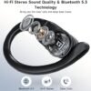 Wireless Earbuds Bluetooth Headphones 120H Playback LED Display Deep Bass Sport Ear buds with Earhooks Waterproof in Ear Earphone for iPhone Samsung Android Cell Phones Work Game TV PC Laptop Computer - Image 5