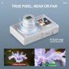 60MP Digital Camera for Photography,4K Digital vlogging Camera for YouTube,16x Combines Professional Optical Zoom,Beginners Cameras with self-Timer Assist Screen,32GB SD Card（Silver） - Image 6