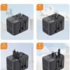 Universal Travel Adapter 70W International Wall Charger AC Plug Adaptor Worldwide Essentials Power Plug Adapter with 3 USB C Wall Charger 2 USB A Charging Ports for Laptop Cellphone USA EU UK AUS - Image 3