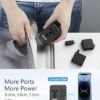 LENCENT 100W International Travel Adapter, GaN Universal Travel Adapter with 1 USB-A & 4 Type C Power Adapter, Fast Charger for Phone,Laptops, Worldwide Plug Adapter for USA/UK/EU/AUS, Black - Image 7