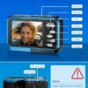 Underwater Camera, 4K Waterproof Camera with 64GB Card 48MP Autofocus Selfie Dual Screens 11FT Underwater Camera for Snorkeling Waterproof Compact Portable Digital Camera, 2 Batteries - Image 6