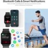 Smart Watch for Men Women - Answer/Make Calls/Quick Text Reply/AI Control, 1.83" for Android Phones Samsung iPhone Compatible IP68 Smartwatch Fitness Tracker Heart Rate Blood Oxygen (Black, 1.83") - Image 2