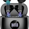Wireless Earbuds, Bluetooth 5.3 Ear Buds LED Power Display Headphones Bass Stereo, Earbuds in-Ear Noise Cancelling Mic, 40H Playback Mini Case IP7 Waterproof Sports Earphones for Android iOS