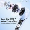 ACEFAST Wireless Earphones Bluetooth 5.3 Headphones LED Power Display Mini Crystal in-Ear Earbuds with Wireless Charging Case Touch Control Built-in Mic Headphone for Sports Waterproof Earphone - Image 2