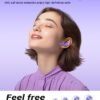 ACEFAST T9 Bluetooth Earphones True Wireless Earbuds 5.3 Headphones with ENC Noise Canceling Earbuds 30h Playback LED Power Display Built in Mic Headphones with IPX4 Waterproof for Sports Purple - Image 4