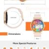 Smart Watch for Women Android & iPhone, 1.32" HD Display, Fitness Tracker with Answer/Make Calls, IP68 Waterproof Blood Oxygen/Heart Rate/Sleep Monitor, Pedometer, 100+ Sports Trackers - Image 6