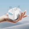 Universal Travel Plug Adapter All in One Travel Charger Adapter Slide Converter Outlet for US to EU UK AU Asia with 3 USB A 1 USB A Ports - Image 3