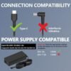 100W USB-C Power Adapter Fast Charger Replacement for Mac Book Pro, iPad, Lenovo, HP, Dell, Asus Laptops and All USB - C Port Devices, Charge Type-C 100W 96W 90W 87W 65W 45W 30W Device C0077 - Image 7