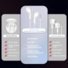 Wired Earbuds with Microphone,HiFi Stereo Wired Headphones,Wired Earphones in Ear Headphones,Earphone with Noise Isolating,Compatible with iPhone, Computer,Samsung,Laptop,Fits All 3.5mm Devices-White - Image 6