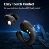 Open Ear Headphones Clip On Earbuds Wireless Earbuds Bluetooth 5.3 Headphones Long Playtime Ear Buds Digital Display Charging Case Noise Canceling Sports Earphones for Workout Driving Walking - Image 6