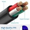 Sleep Earbuds, Hearprotek 2 Pairs Ultra Soft Lightweight Silicone Sleeping Earphone Headphones with Volume Control and mic for Side Sleeper, Snoring, Air Travel, Relaxation (Black) - Image 4