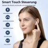 Wireless Earbuds, Bluetooth 5.3 Headphones HiFi Sterero Auto Pairing Earphone, IPX7 Waterproof True Wireless Headset with Microphone, Bluetooth Earphone for iOS/Android - Image 3