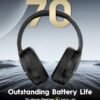 Active Noise Cancelling Headphones, 70H Playtime with Hi-Res Sound, ANC Wireless Over Ear Headphone, Comfortable Fit Lightweight for Travel, Home, Office - Image 3