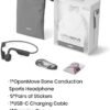 SHOKZ OpenMove - Open-Ear Bluetooth Sport Headphones - Bone Conduction Wireless Earphones - Sweatproof for Running and Workouts, with Sticker Pack (Grey) - Image 9