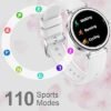 VANZAVANZU Smart Watch for Women, 1.27” Fitness Tracker Watch with Bluetooth Calls, Heart Rate/Sleep / SpO2 / Stress Monitor, 110+ Sport Modes for Android & iPhone (Silver) - Image 2