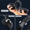 Bluetooth Headphones Over Ear 120H Playtime, Wireless Headphones with Microphone, Foldable Lightweight Wired Headphones with Headphones Case, HiFi Stereo Sound Headset for Travel/Work/PC - Image 4