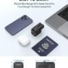 EPICKA Universal Travel Adapter, International Plug Adapter Wall Charger with 20W USB-C PD & USB-A QC, All-in-One Pocket Size Adapter for USA EU UK AUS (Pocket 111, Black) - Image 4