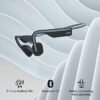 SHOKZ OpenMove - Open-Ear Bluetooth Sport Headphones - Bone Conduction Wireless Earphones - Sweatproof for Running and Workouts, with Sticker Pack (Grey) - Image 6