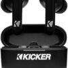 KICKER TWS2 True Wireless Earbuds, Bluetooth Earbuds with Microphone, Environmental Noise Cancelling, Wireless Earphones for Android and iOS, Fast Charging Case USB-C with 24 Hours of Playtime
