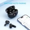 Wireless Earbuds, Bluetooth 5.3 Headphones 40Hrs Playtime Deep Bass Stereo in-Ear Earbud, LED Power Display, Call Noise Canceling Headphones with Mic, IP7 Waterproof Earphones for IOS Android Black - Image 4