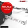 5 Core Fish Scale 110 LBS 50 KG Luggage Scales Handheld Portable Electronic Balance Digital Fishing Postal Hanging Hook Scale with 2 AAA Batteries Built-in Measuring Tape Backlight LCD Display - Image 2