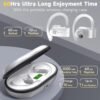 Bluetooth Headphones Noise Canceling 4 Mics Clear Call Stereo Bass Sound 60H Playtime Wireless Charging Case Over Ear Earphones LED Digital Display Headset with Earhooks for Sports Running Workout Gym - Image 5
