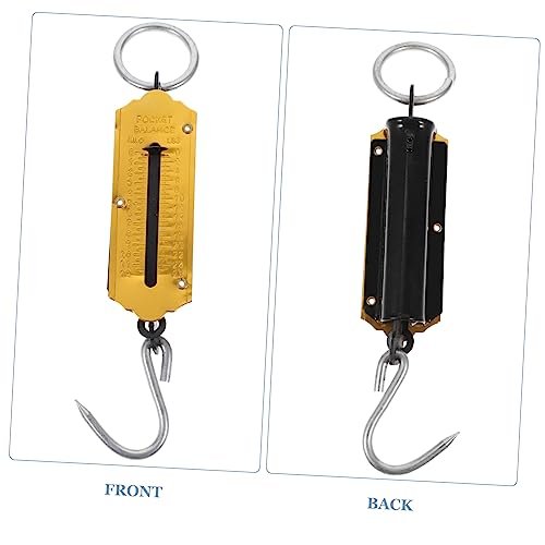 SUPVOX 2pcs Spring Scale Hanging Scale Fishing Pole Case Fishing Scale Vertical Weighing Scale Fruit Hook Portable Vegetables Scale Small Scale Weight Scale Hook Scale Iron Handheld Claim - Image 8