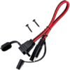 SAE Socket Sidewall Port - Solar Panel Mount with SAE Quick Disconnect Universal Flush-Mountable Connector for Solar Generator Battery Charger with 2 Mounting Screws (SAE Cable) - Image 3