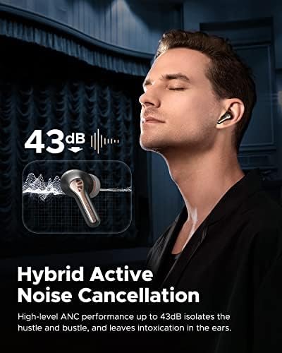 SoundPEATS Capsule3 Pro 43dB Hybrid Active Noise Cancelling Earbuds, Hi-Res Bluetooth 5.3 Earphones with LDAC, 6 Mics for Calls, 52 Hrs, IPX4 Rated, Powerful Sound, App Customize EQ - Image 3