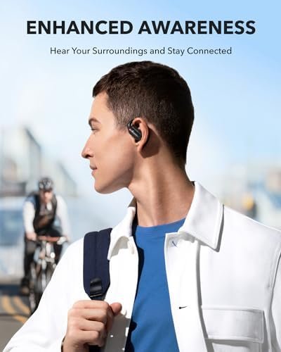 Soundcore by Anker V30i Open-Ear Headphones, Ultra-Comfort, Lightweight Design, Snug Fit, Ergonomic Ear Hooks, Robust Bass, 36H Playtime, Bluetooth 5.3, App Control, Clear Calls, Wireless Earbuds - Image 3