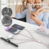 Travel 6-in-1 Multi USB C Universal Apple Smart iWatch Fast Charging Cable,3M Type C+USB A Watch Charger+Lightning*2+Type C Cord Combo Adapter for iWatch Series 8 7 6 5 4 3 2 SE/iPhone 14 13/iPad - Image 2