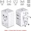 Travel Adapter, Worldwide All in One Universal Travel Adaptor Wall AC Power Plug Adapter Wall Charger with Dual USB Charging Ports for USA EU UK AUS Cell Phone Laptop - Image 6