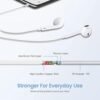 2 Pack-Earbuds for iPhone Headphones Wired with Earphones [MFi Certified](Built-in Microphone & Volume Control) Noise Isolating Headsets Support for iPhone 14/13/12/11/XR/XS/X/8/7/SE/Pro/Pro Max - Image 5