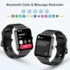 Smart Watch for Men Women(Answer/Make Calls), 2024 Newest 1.85" HD Fitness Tracker with Blood Oxygen, Heart Rate and Sleep Monitor IP68 Waterproof, 100+ Sport Modes, Compatible with Android and Iphone - Image 3