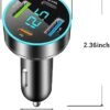 Car Charger Adapter - [Upgraded Version] Car Fast Charger with 4 Ports (PD+QC3.0+USB C) Atmosphere Light - 12-24V Car Truck SUV Universal USB Cigarette Lighter Adapter (QC3.0+Type-C+PD+2.4A) - Image 2