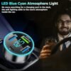 Car Charger 86W Super Fast Charging with USB PD&QC 5.0(Voltmeter&LED Lights) Universal Quick Charge for 12-24V Car Cigarette Lighter Plug,Compatible with All Smartphones (PD+3USB) - Image 5