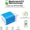 Wall Charger Adapter,USB Cubes,3Pack Universal Travel 3.1A 3 Muti Port Plug Charging Block Compatible with iPhone 15,14,13,12,SE 2020,11,X,8 Plus,Samsung GalaxyS23,S22,S21,S20 Ultra Plus FE, LG - Image 4